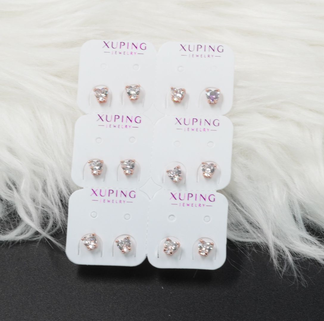 TOPO CORAZON BLANCO TIPO DIAMANT ROSA#5